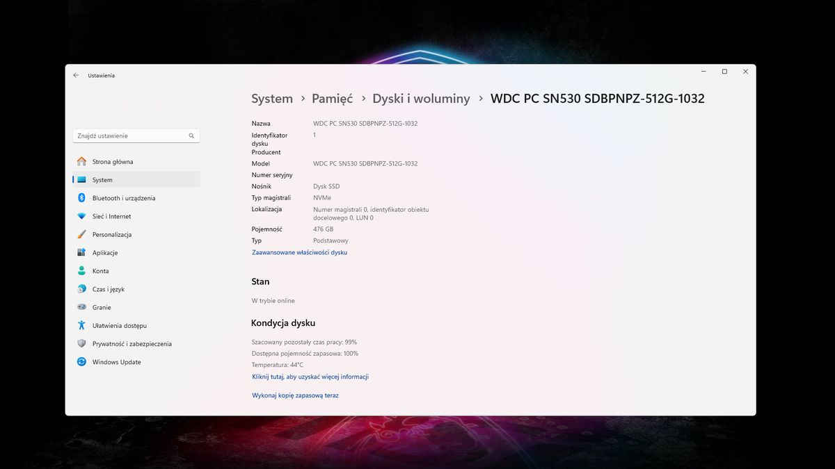 Windows 11: jak sprawdzić stan dysku SSD?