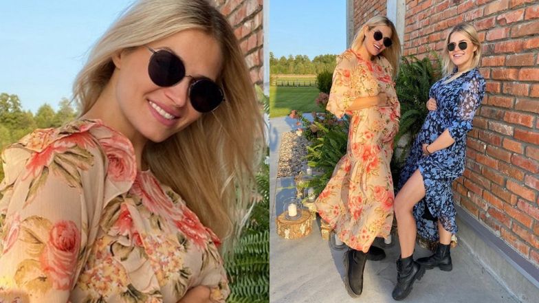 Rozalia Mancewicz i jej siostra chwalą się ciążowymi brzuszkami