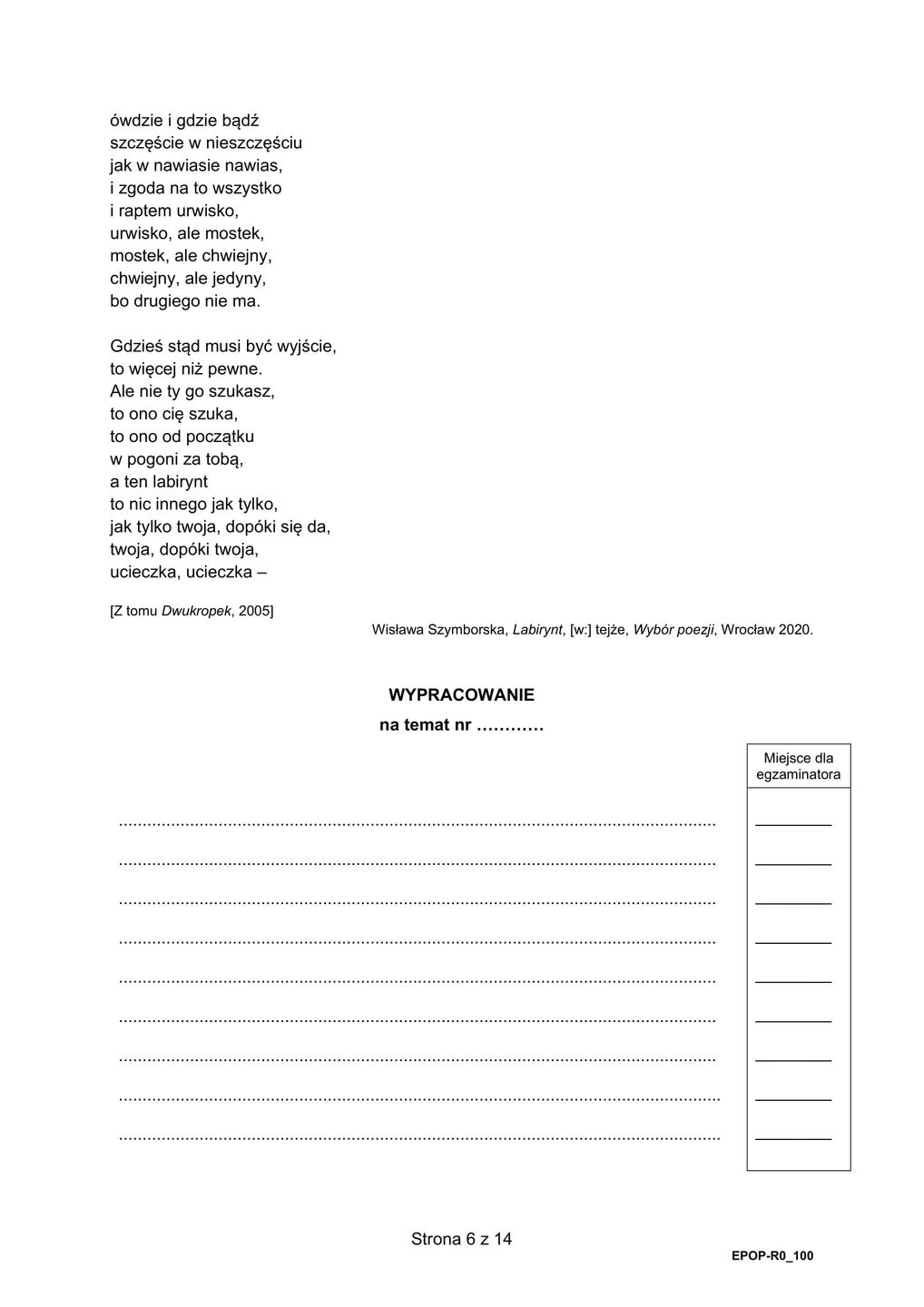 Matura 2021. Język polski. Poziom rozszerzony