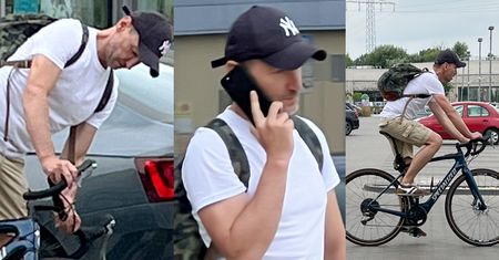 Piotr Kraśko wyszedł ze szpitala! Przyjechał ROWEREM do cukierni (ZDJĘCIA)