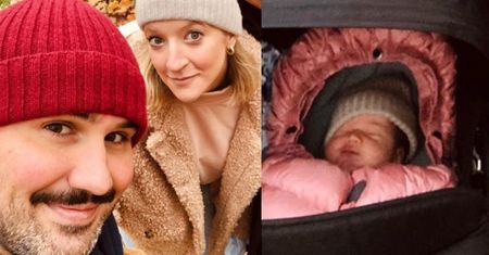 Lara Gessler pozuje na spacerze z mężem i córeczką: "Maseczki musiały być zdjęte NA POTRZEBY SELFIE" (FOTO)