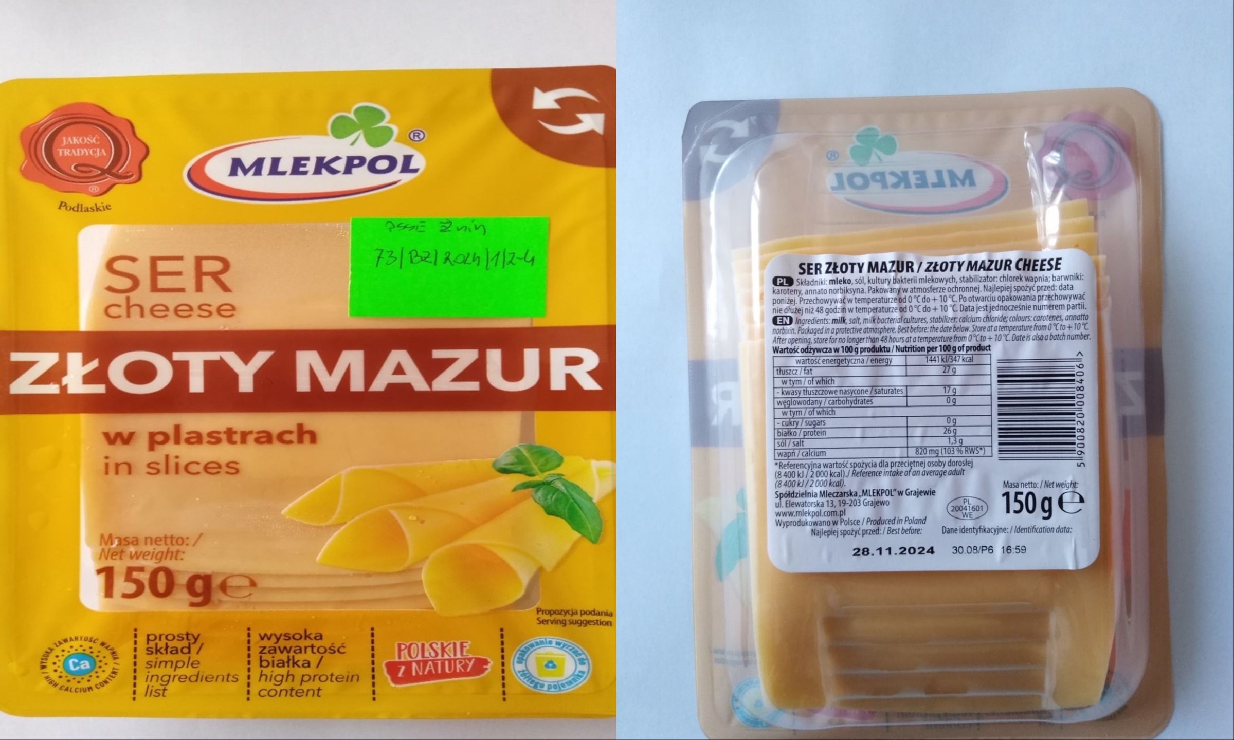 Partia sera, w której wykryto Salmonellę