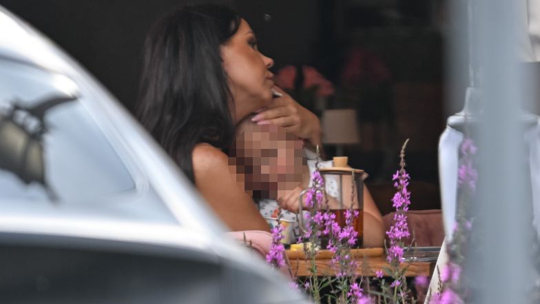 Sylwia Bomba na obiedzie z Grzegorzem Collinsem i córką