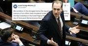 Skandal z Berkowiczem. MSZ Izraela zabrało głos