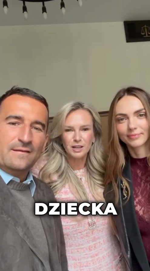 Michał Koterski i Marcela Leszczak z prawniczką