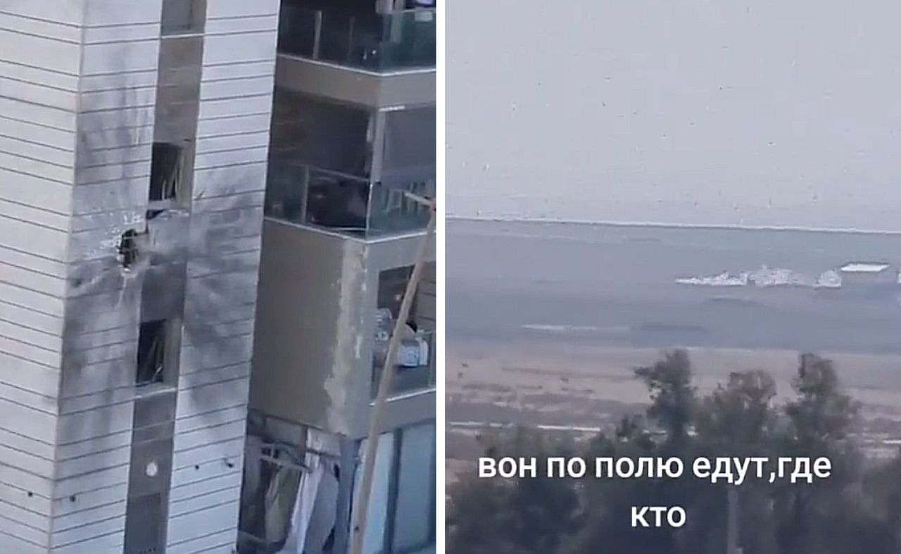 A Russian-speaking migrant recorded the effects of a rocket attack in Israel.