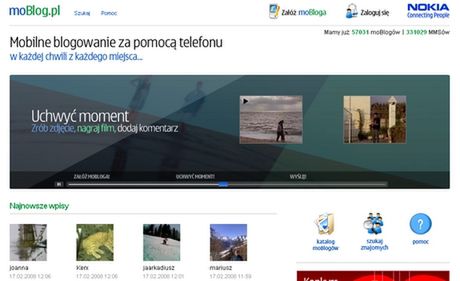 Nowsza wersja MoBloga Nokii 1