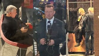 Tak wyglądała nocna "obrona" TVP przez PiS: Matyszkowicz obok Kaczyńskiego, Suski na krześle za 17 tysięcy, Terlecki z wuwuzelą (ZDJĘCIA)