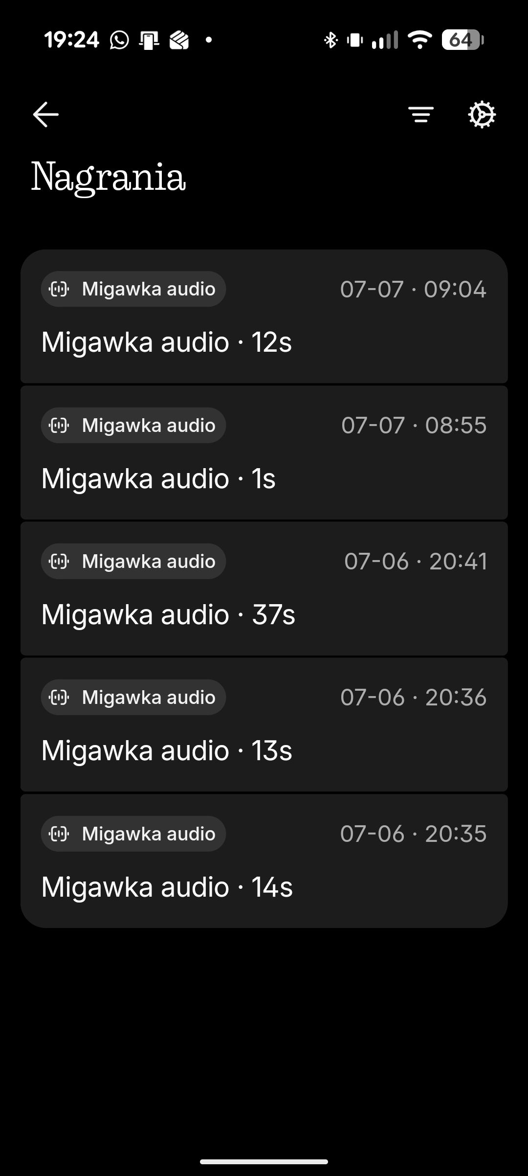 Migawki audio w Nothing Ear (3a)