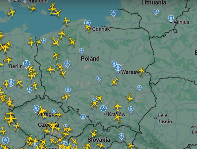 Niebo nad Polską o godz. 9:40