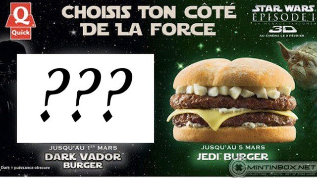 Jak wygląda hamburger Dartha Vadera? 1