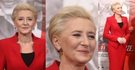 Agata Duda w czerwieni otwiera wystawę o kobietach-żołnierzach (ZDJĘCIA)