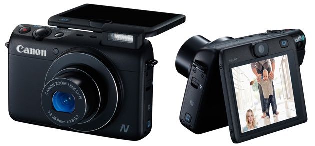 Canon Powershot N100 widok bok tył