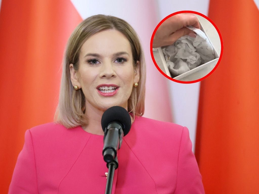 Polka z USA dostała prezent od Nawrockiej. Pokazała zawartość pudełka