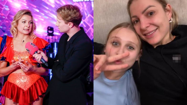 Magdalena Narożna z córką