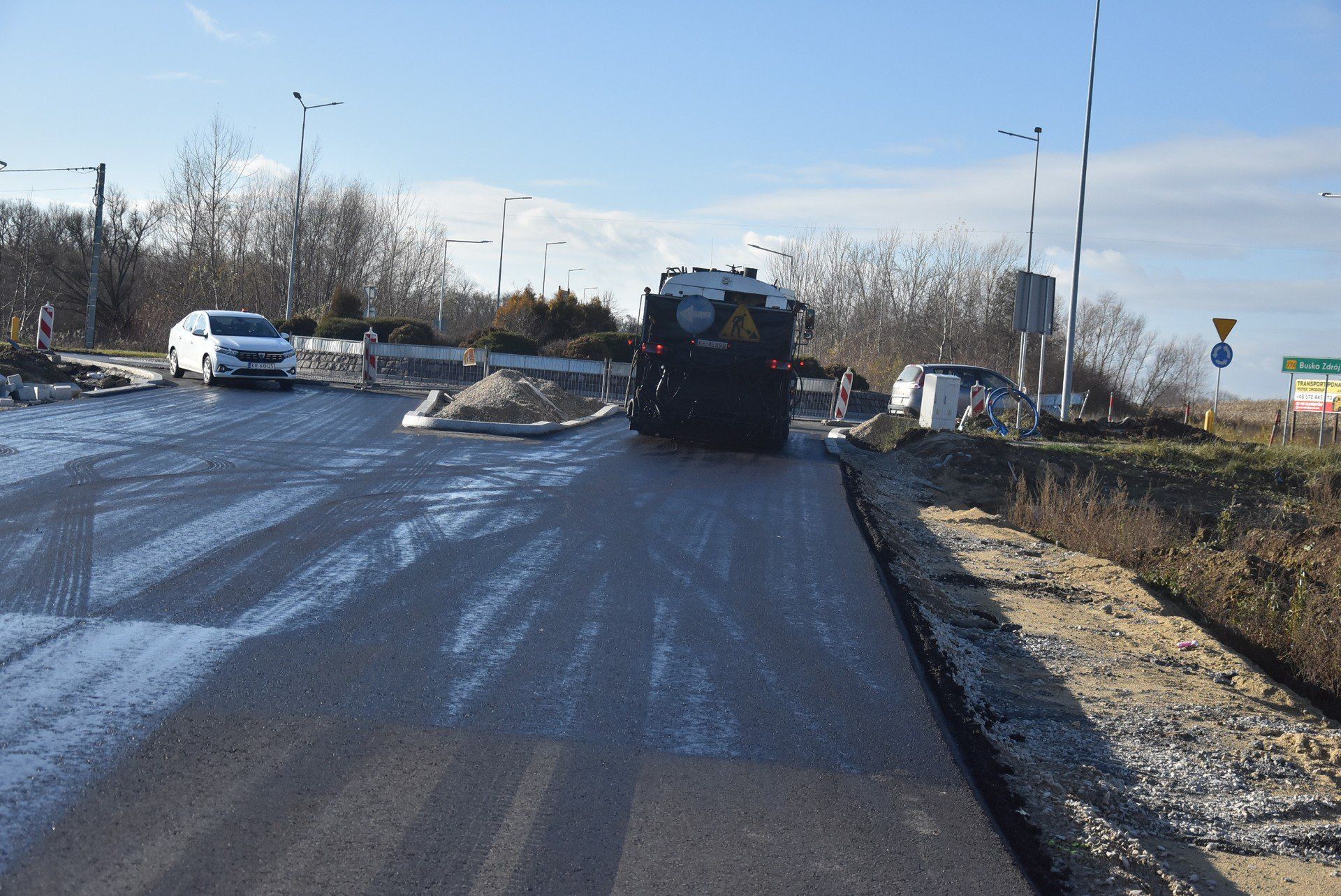 Sprawdzamy stan prac na budowie II etapu obwodnicy Proszowic