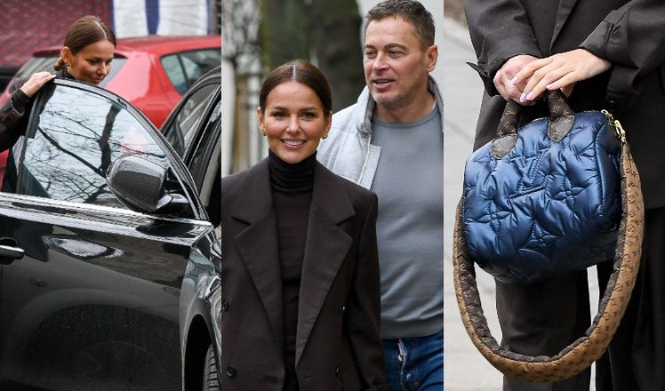 Paulina Sykut-Jeżyna spaceruje po stolicy z mężem i torebką Louis Vuitton za KILKANAŚCIE tysięcy złotych (ZDJĘCIA)