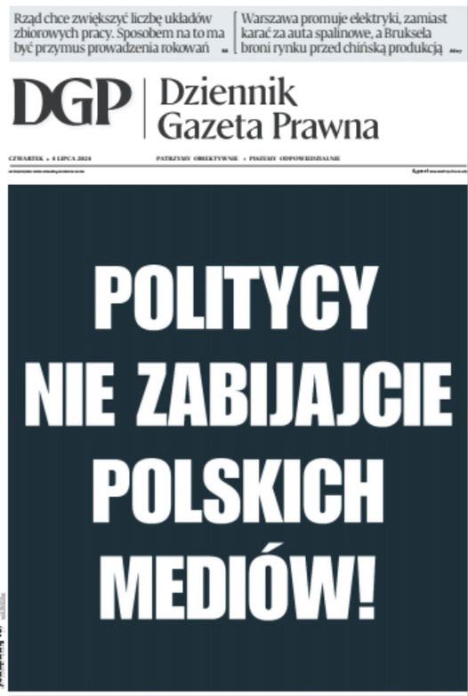 Protest w "Dzienniku Gazecie Prawnej"