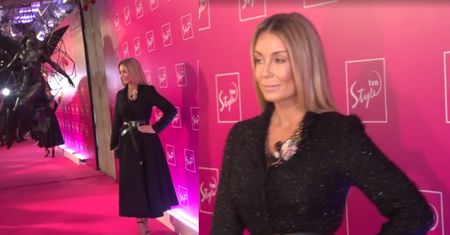 Rozenek pręży się na ściance w kreacji Zienia