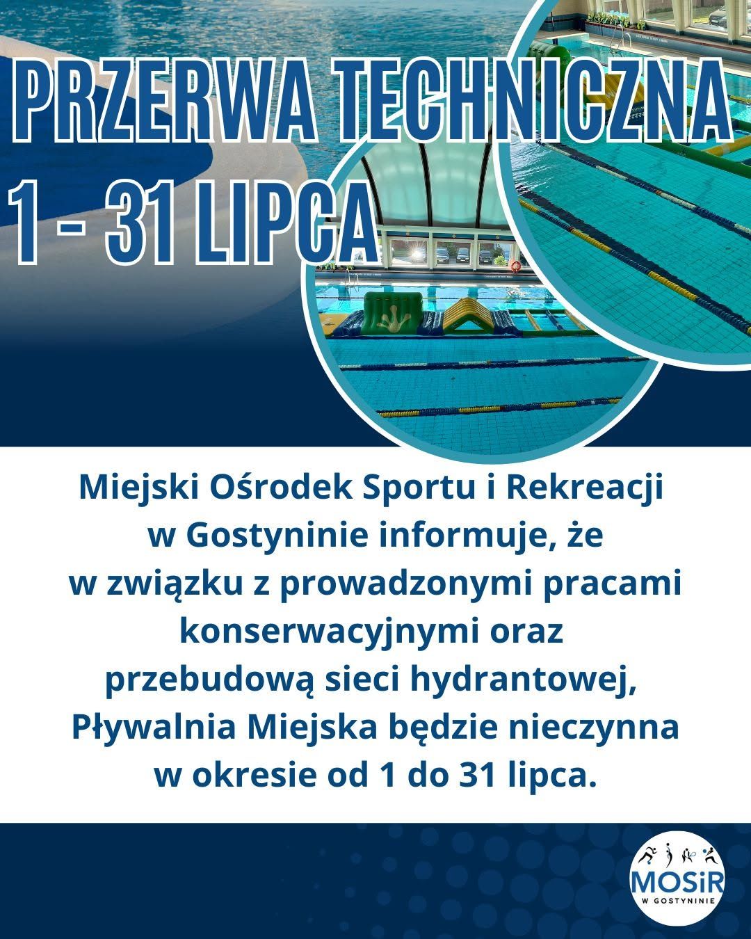 Nieczynna pływalnia w Gostyninie 