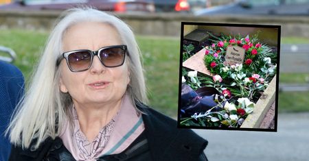 Nietypowy znicz na grobie Magdy Umer. Pożegnał ją tłum gwiazd