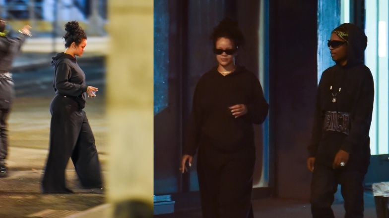 Rihanna i ASAP Rocky na nocnym spacerze