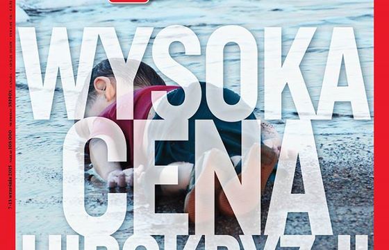 „Wprost” ze zdjęciem martwego syryjskiego dziecka na okładce. „Symbol kryzysu humanitarnego w Europie”