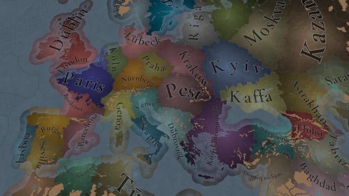 Tryb mapy rynków. Źródło: Paradox Interactive - Paradox całkowicie zmieni ekonomię w nowej odsłonie swojej wielkiej strategii. Będzie ona ważnym elementem „żyjącego, dynamicznego świata” - wiadomość - 2025-09-16