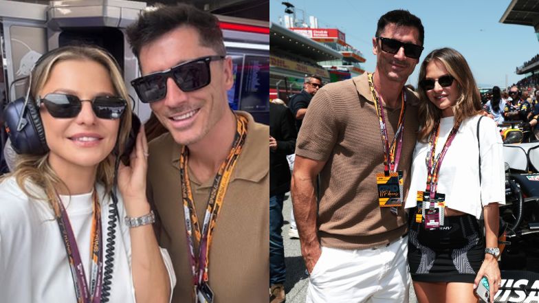 Odziana w mini Anna Lewandowska wtula się w Roberta