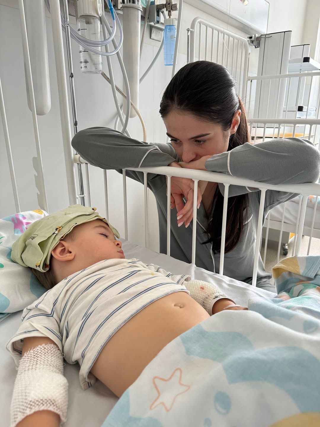 Ula Grotyńska z synem