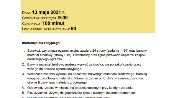 Matura z geografii poziom rozszerzony