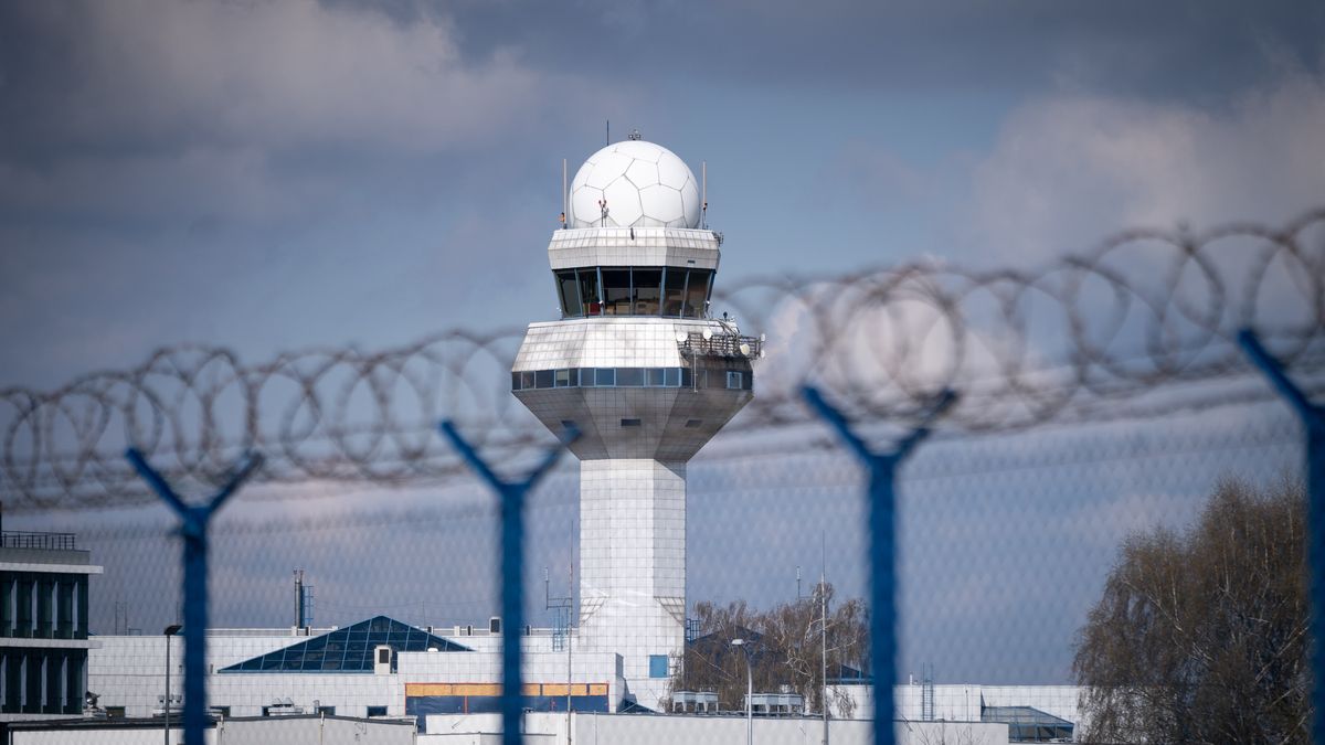 Polish Air Navigation Services Agency at Chopin Airport in Warsaw, Poland on April 22, 2022. The strike and mass resignations of air traffic controllers from the Polish Air Navigation Services Agency result in many delays and canceled flights in Polish airspace. (Photo by Mateusz Wlodarczyk/NurPhoto via Getty Images)