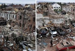 Cała ulica zrównana z ziemią. Wstrząsające zdjęcia z Kijowa