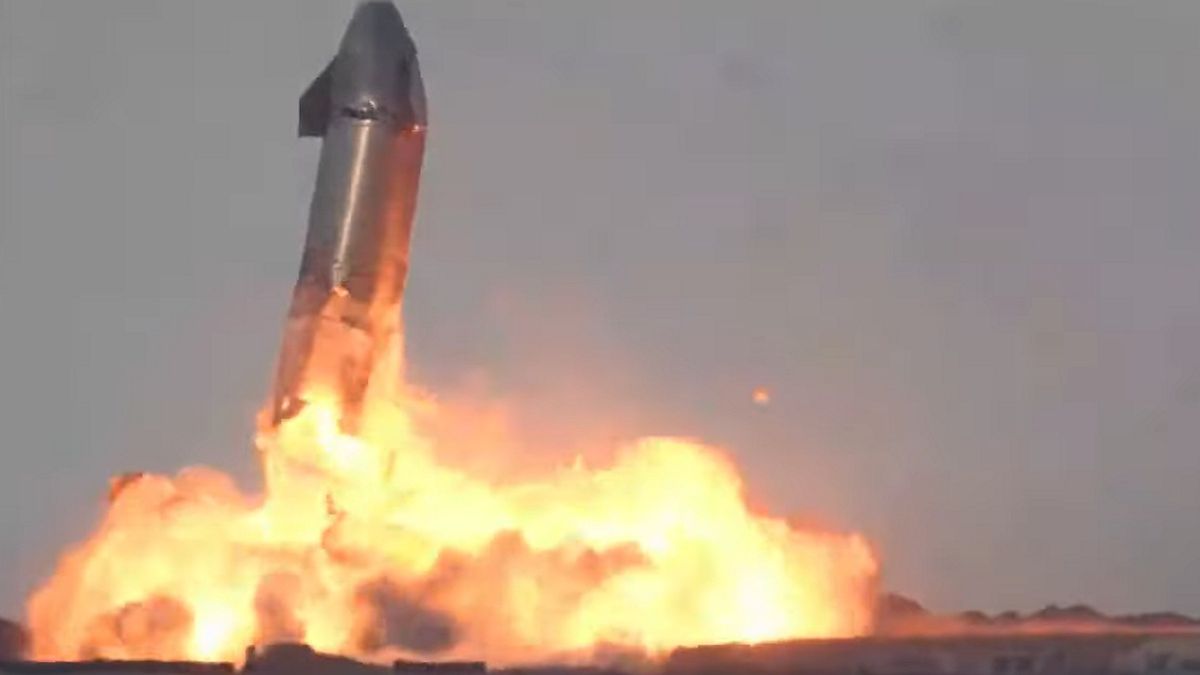 Rakieta wybuchła po wylądowaniu