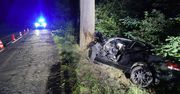 Pijana wjechała BMW w drzewo. Jej kuzyn zatrzymany z narkotykami