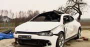 Podczas dachowania VW Scirocco nie otworzyły się poduszki