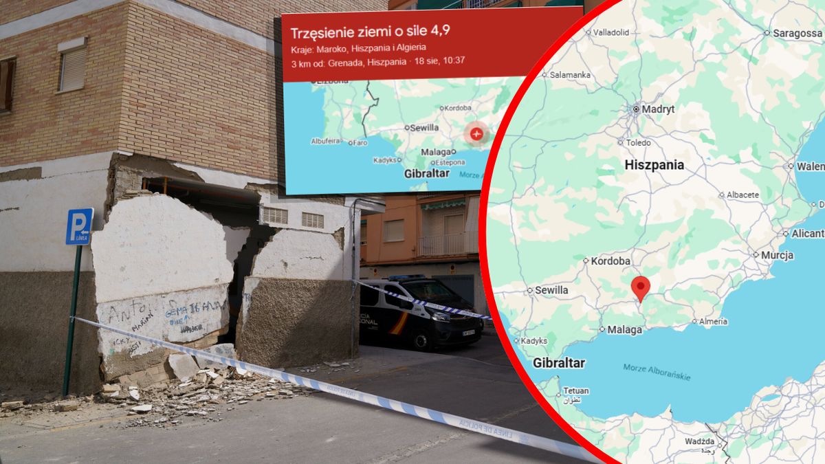 Dramat na południu Hiszpanii. Tysiące zniszczeń po serii wstrząs
