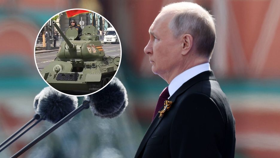 Jedynym rosyjskim czołgiem obecnym na dzisiejszej paradzie z okazji Dnia Zwycięstwa w Moskwie był pojedynczy T-34