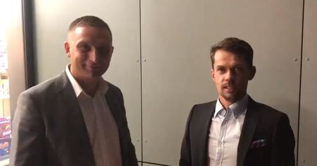 Uśmiechnięci Bąkiewicz i Kołodziejczak. Nagranie sprzed kilku lat