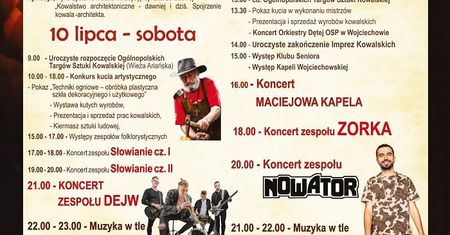 Święto kowali w Wojciechowie 2021. Na scenie wystąpią Zorka, Dejw, Nowator