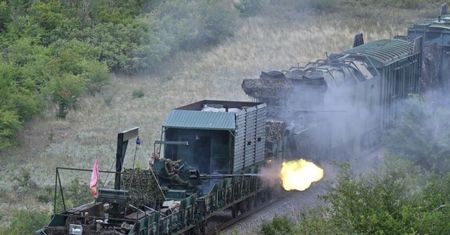 Pancerny pociąg Rosjan. Już jest w Ukrainie
