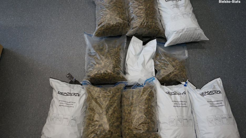 Bielsko-Biała. Łupem policjantów padło 10 kg marihuany i blisko 200 tabletek ecstasy