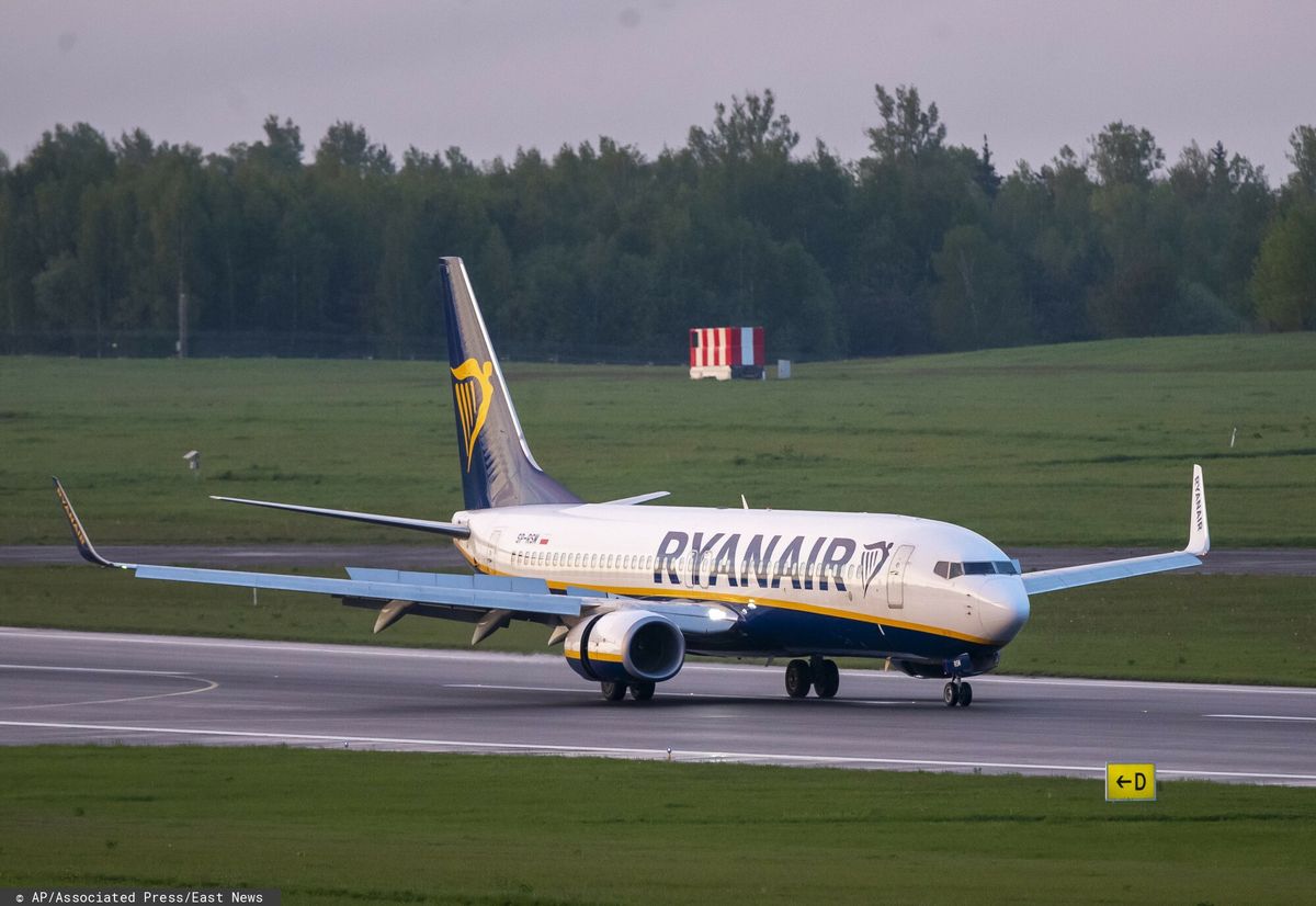 Samolot Ryanair wylądował w Mińsku na Białorusi