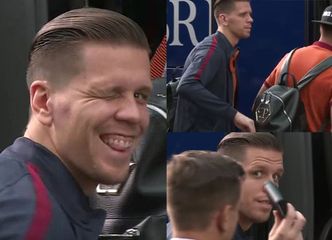 Wojciech Szczęsny "kradnie" portfel z plecaka kolegi (WIDEO)