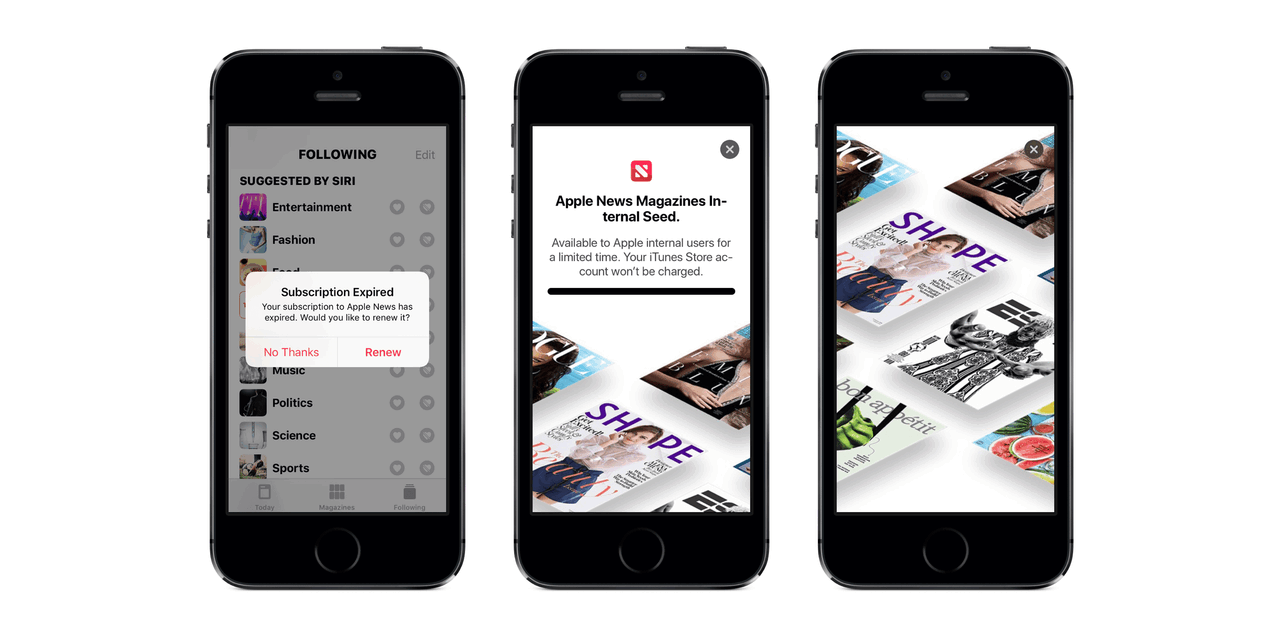 Apple News Magazines. (źródło: 9to5mac.com)