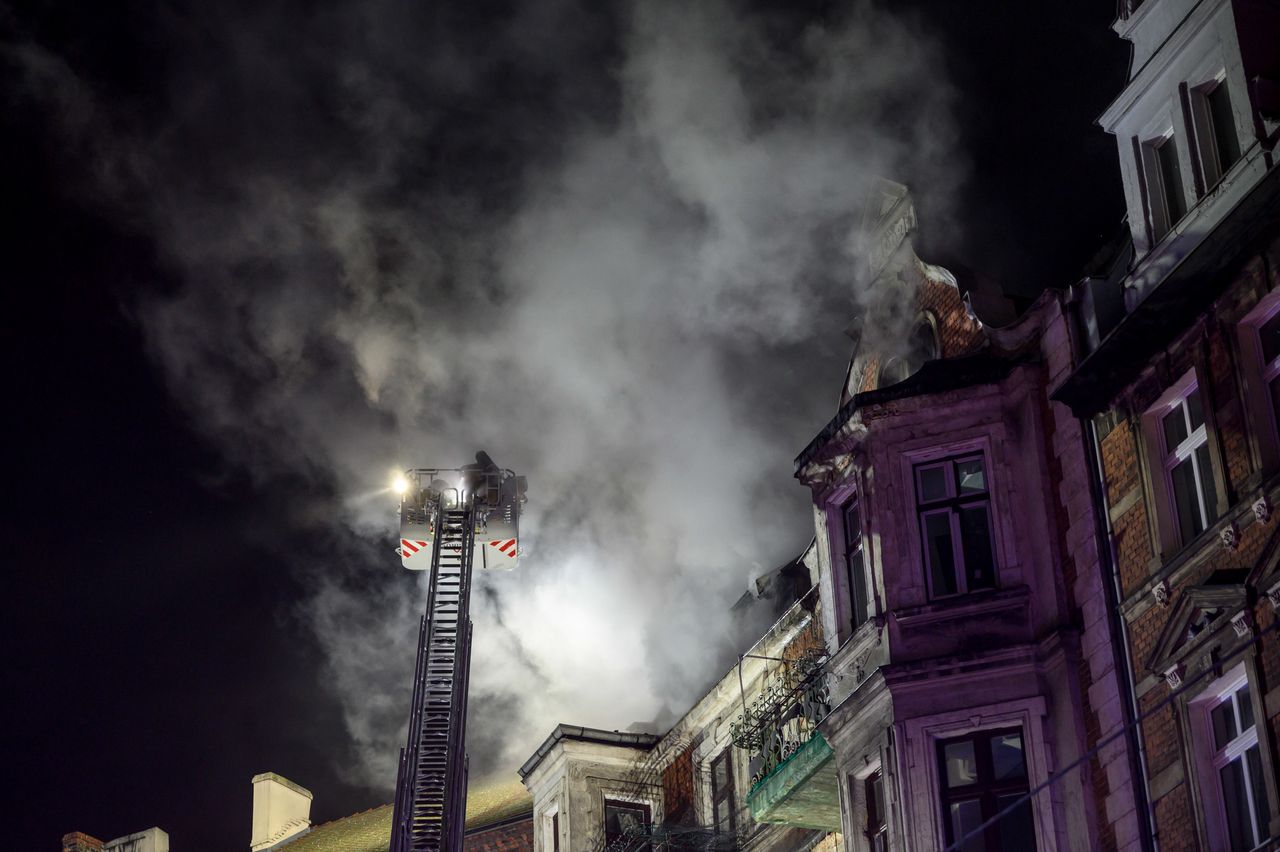 Pożar kamienicy w Poznaniu. 30 osób ewakuowanych