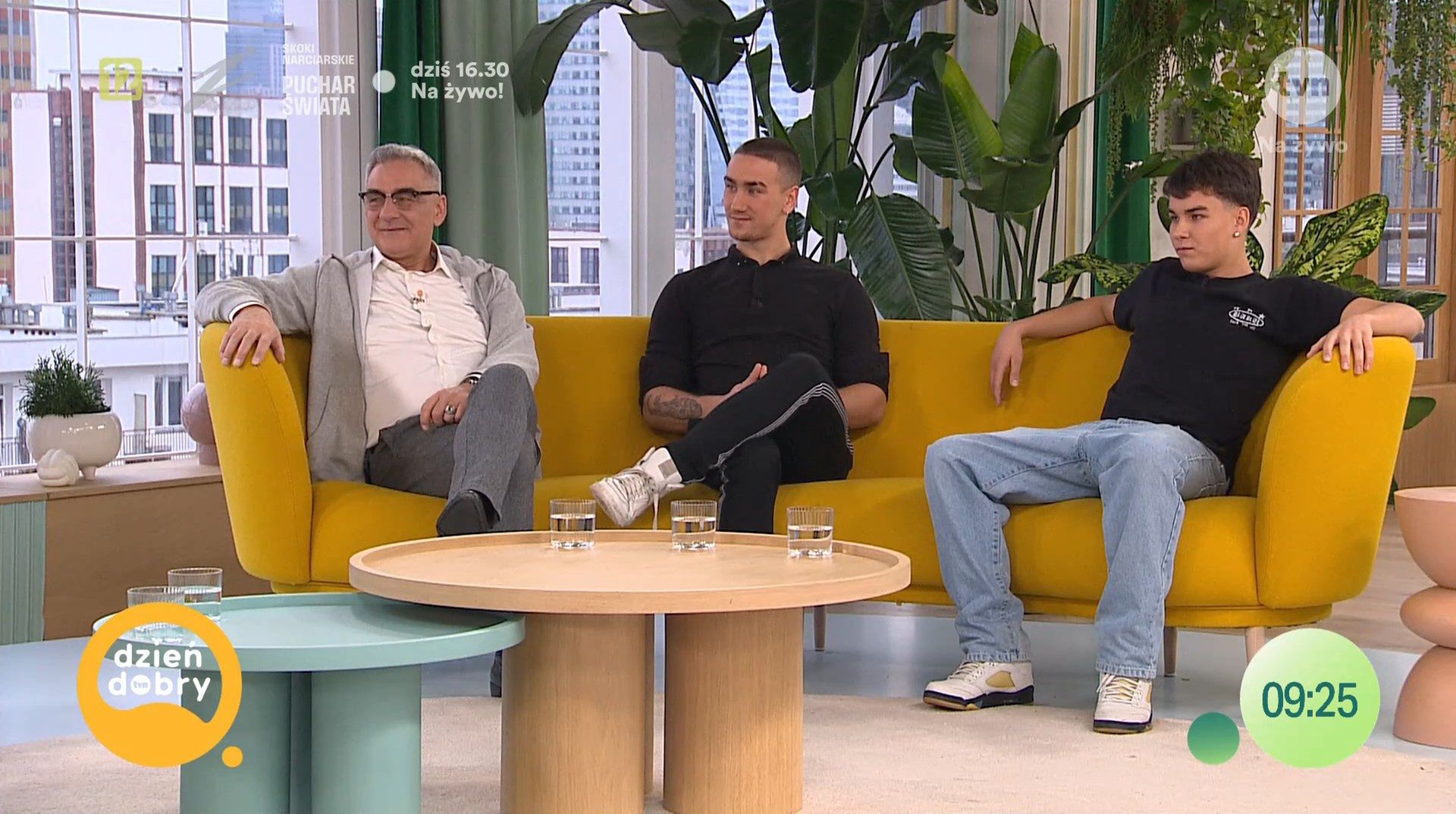 Robert Gonera z synami w programie "Dzień Dobry TVN"