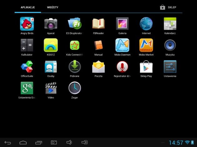 Yarvik Junior Tablet aplikacje