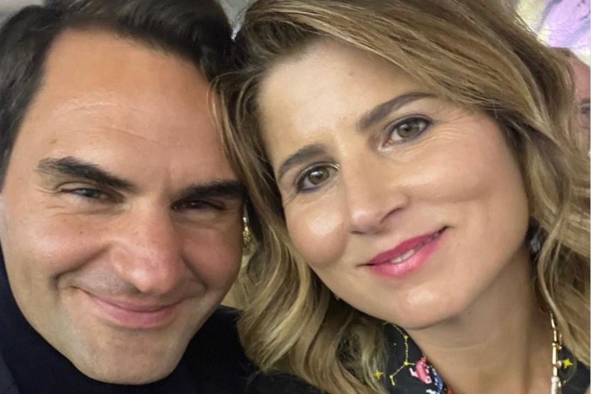 Roger Federer w towarzystwie małżonki