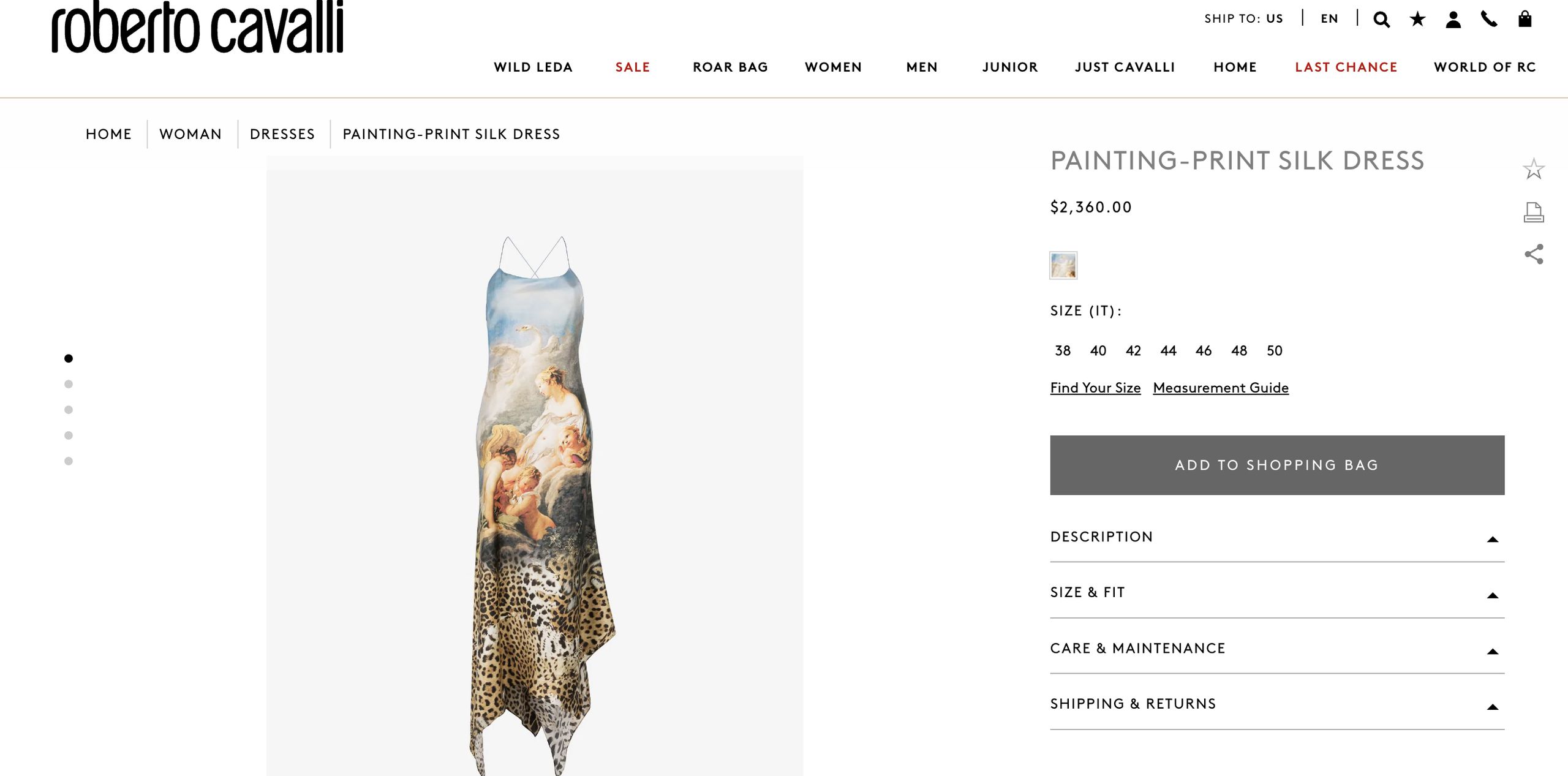 Sukienka Roberto Cavalli